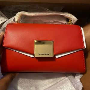 Small leather crossbody bag